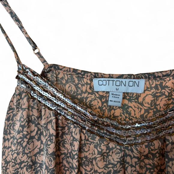 Y2k satin camisole with beaded collar - Picture 2 of 4